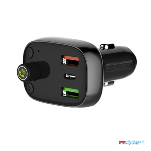 LDNIO C704Q 30W Car charger bluetooth 5.0 player (6M)